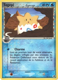 Carte Togepi δ de l'extension EX Île des Dragons, numéro 41/101