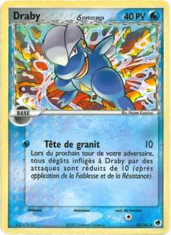 Carte Draby δ de l'extension EX Île des Dragons, numéro 43/101