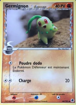 Carte Germignon δ de l'extension EX Île des Dragons, numéro 44/101