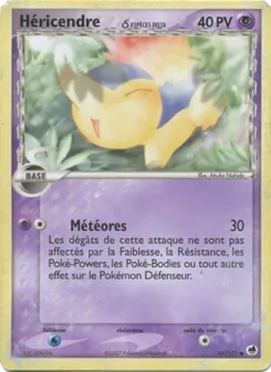 Carte Héricendre δ de l'extension EX Île des Dragons, numéro 45/101