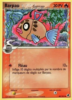 Carte Barpau δ de l'extension EX Île des Dragons, numéro 49/101