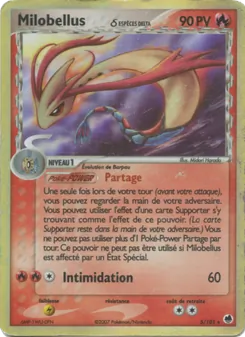 Carte Milobellus δ de l'extension EX Île des Dragons, numéro 5/101