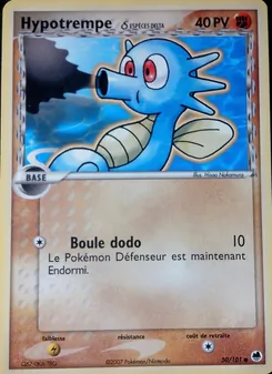 Carte Hypotrempe δ de l'extension EX Île des Dragons, numéro 50/101