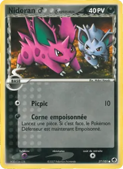 Carte Nidoran ♂ δ de l'extension EX Île des Dragons, numéro 57/101