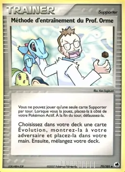 Carte Méthode d'entraînement du Prof. Orme de l'extension EX Île des Dragons, numéro 79/101