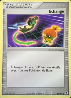 Carte Échange de l'extension EX Île des Dragons, numéro 83/101