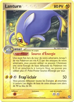 Carte Lanturn de l'extension EX Gardiens du Pouvoir, numéro 15/108