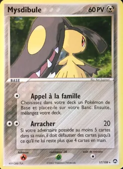 Carte Mysdibule de l'extension EX Gardiens du Pouvoir, numéro 17/108