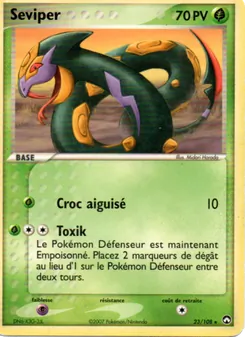 Carte Séviper de l'extension EX Gardiens du Pouvoir, numéro 23/108