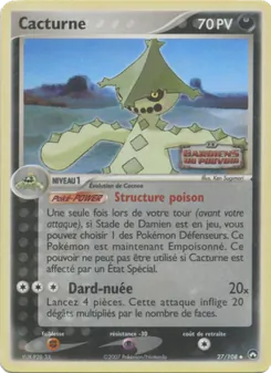 Carte Cacturne de l'extension EX Gardiens du Pouvoir, numéro 27/108