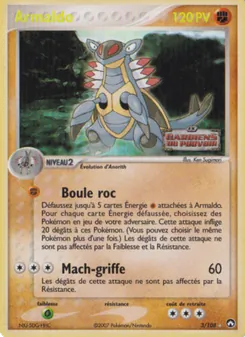 Carte Armaldo de l'extension EX Gardiens du Pouvoir, numéro 3/108