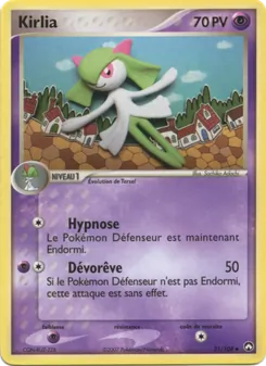 Carte Kirlia de l'extension EX Gardiens du Pouvoir, numéro 31/108