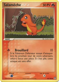 Carte Salamèche de l'extension EX Gardiens du Pouvoir, numéro 48/108