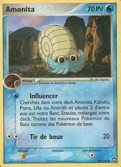 Carte Amonita de l'extension EX Gardiens du Pouvoir, numéro 56/108