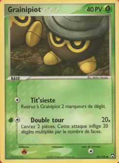 Carte Grainipiot de l'extension EX Gardiens du Pouvoir, numéro 60/108