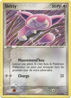 Carte Skitty de l'extension EX Gardiens du Pouvoir, numéro 62/108