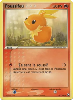 Carte Poussifeu de l'extension EX Gardiens du Pouvoir, numéro 67/108