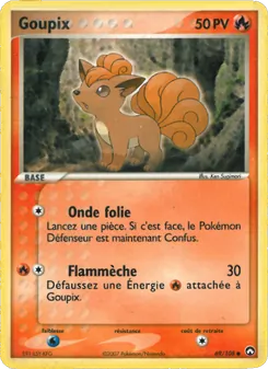 Carte Goupix de l'extension EX Gardiens du Pouvoir, numéro 69/108
