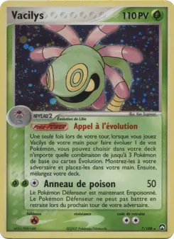 Carte Vacilys de l'extension EX Gardiens du Pouvoir, numéro 7/108