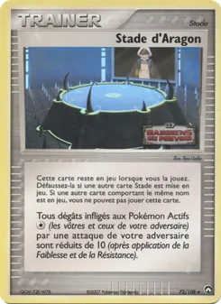 Carte Stade d'Aragon de l'extension EX Gardiens du Pouvoir, numéro 72/108