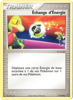 Carte Échange d'Énergie de l'extension EX Gardiens du Pouvoir, numéro 75/108