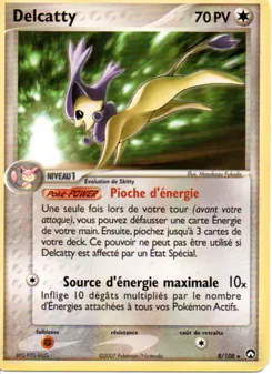 Carte Delcatty de l'extension EX Gardiens du Pouvoir, numéro 8/108
