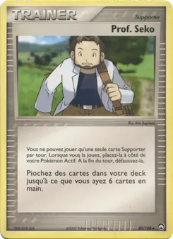 Carte Prof. Seko de l'extension EX Gardiens du Pouvoir, numéro 80/108