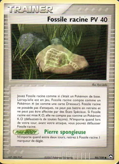Carte Fossile racine de l'extension EX Gardiens du Pouvoir, numéro 86/108