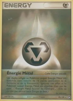 Carte Énergie Métal de l'extension EX Gardiens du Pouvoir, numéro 88/108