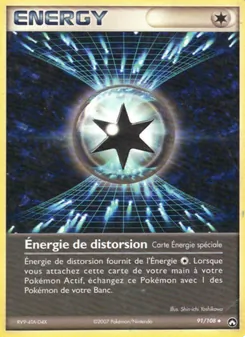 Carte Énergie de distorsion de l'extension EX Gardiens du Pouvoir, numéro 91/108