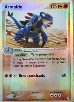Carte Armaldo de l'extension EX Tempête de sable, numéro 1/100