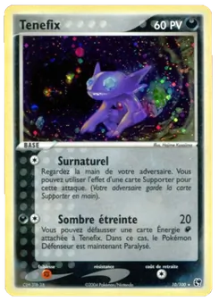Carte Ténéfix de l'extension EX Tempête de sable, numéro 10/100