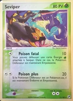 Carte Séviper de l'extension EX Tempête de sable, numéro 11/100