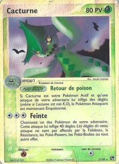 Carte Cacturne de l'extension EX Tempête de sable, numéro 2/100