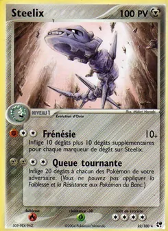 Carte Steelix de l'extension EX Tempête de sable, numéro 23/100