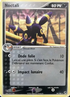 Carte Noctali de l'extension EX Tempête de sable, numéro 24/100