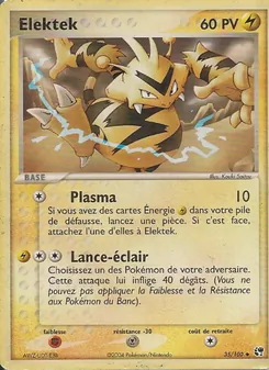 Carte Elektek de l'extension EX Tempête de sable, numéro 35/100