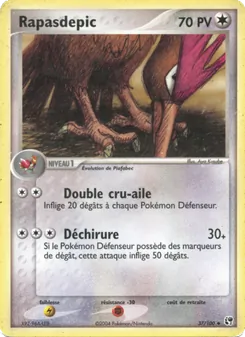 Carte Rapasdepic de l'extension EX Tempête de sable, numéro 37/100