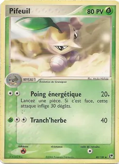 Carte Pifeuil de l'extension EX Tempête de sable, numéro 48/100