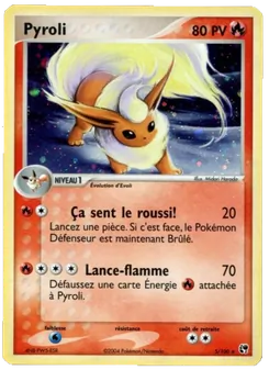 Carte Pyroli de l'extension EX Tempête de sable, numéro 5/100