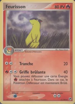 Carte Feurisson de l'extension EX Tempête de sable, numéro 51/100