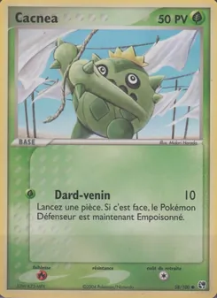 Carte Cacnea de l'extension EX Tempête de sable, numéro 58/100