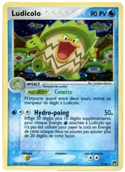 Carte Ludicolo de l'extension EX Tempête de sable, numéro 7/100