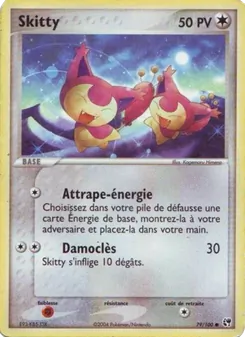 Carte Skitty de l'extension EX Tempête de sable, numéro 79/100
