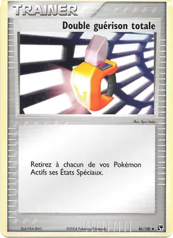 Carte Double guérison totale de l'extension EX Tempête de sable, numéro 86/100