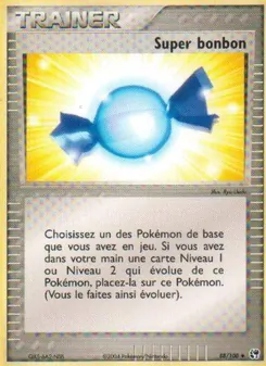 Carte Super bonbon de l'extension EX Tempête de sable, numéro 88/100