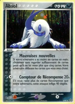 Carte Absol de l'extension EX Dragon, numéro 1/97