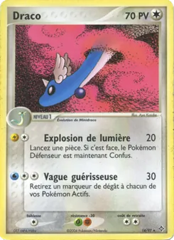 Carte Draco de l'extension EX Dragon, numéro 14/97