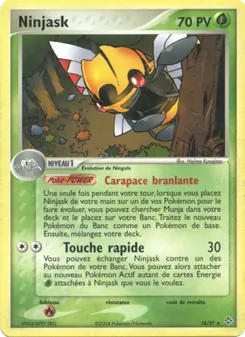 Carte Ninjask de l'extension EX Dragon, numéro 18/97