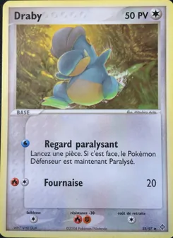 Carte Draby de l'extension EX Dragon, numéro 23/97